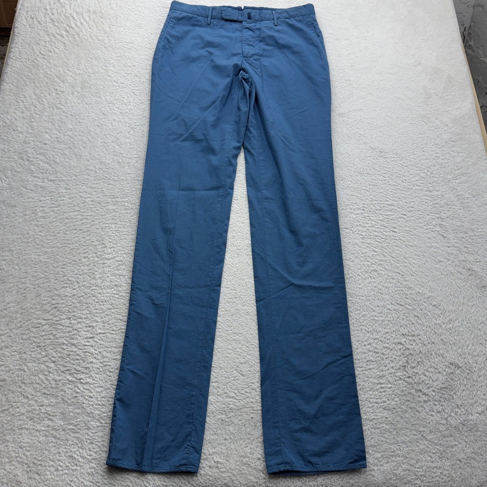 Incotex 1951 Slowear Mens Blue Cotton Trousers IT 46 Made in Italy Chinos